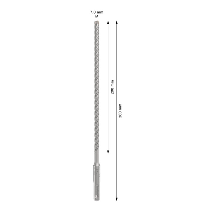 Bosch Hammerbohrer PRO SDS plus-5X 7 x 200 x 260 mm
