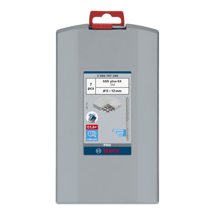Bosch Hammerbohrer PRO SDS plus-5X Set 5-12mm 7-teilig