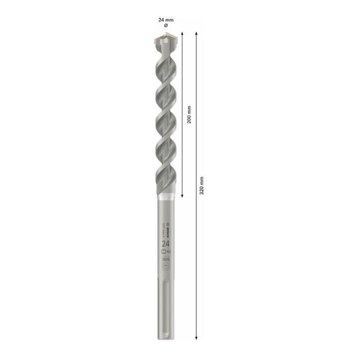 Bosch Hammerbohrer SDS max-4 24 x 200 x 320 mm