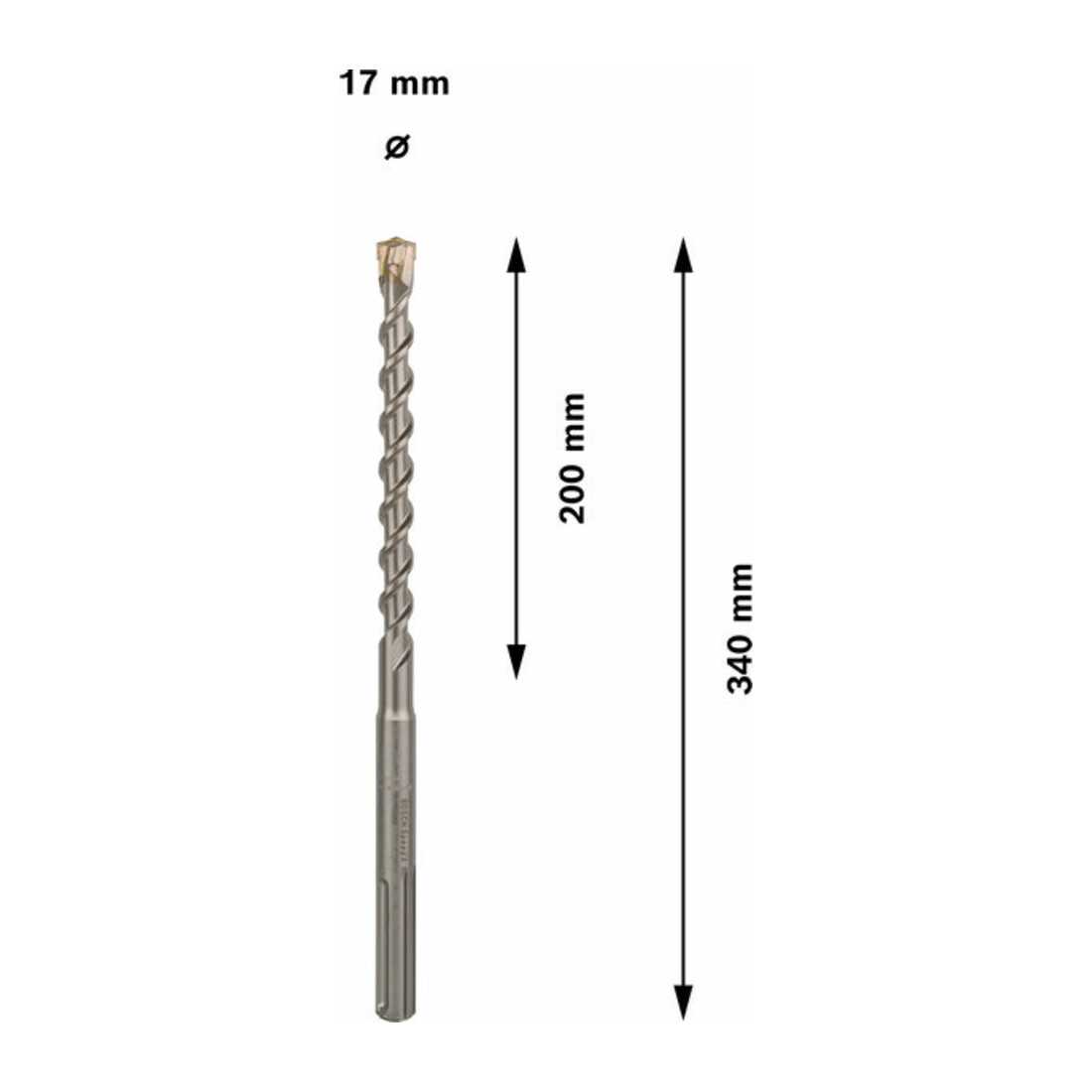 Bosch Hammerbohrer SDS max-7 17 x 200 x 340 mm