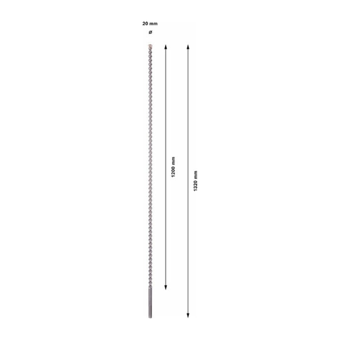 Bosch Hammerbohrer SDS max-7 20 x 1200 x 1320 mm
