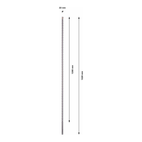 Bosch Hammerbohrer SDS max-7 22 x 1200 x 1320 mm