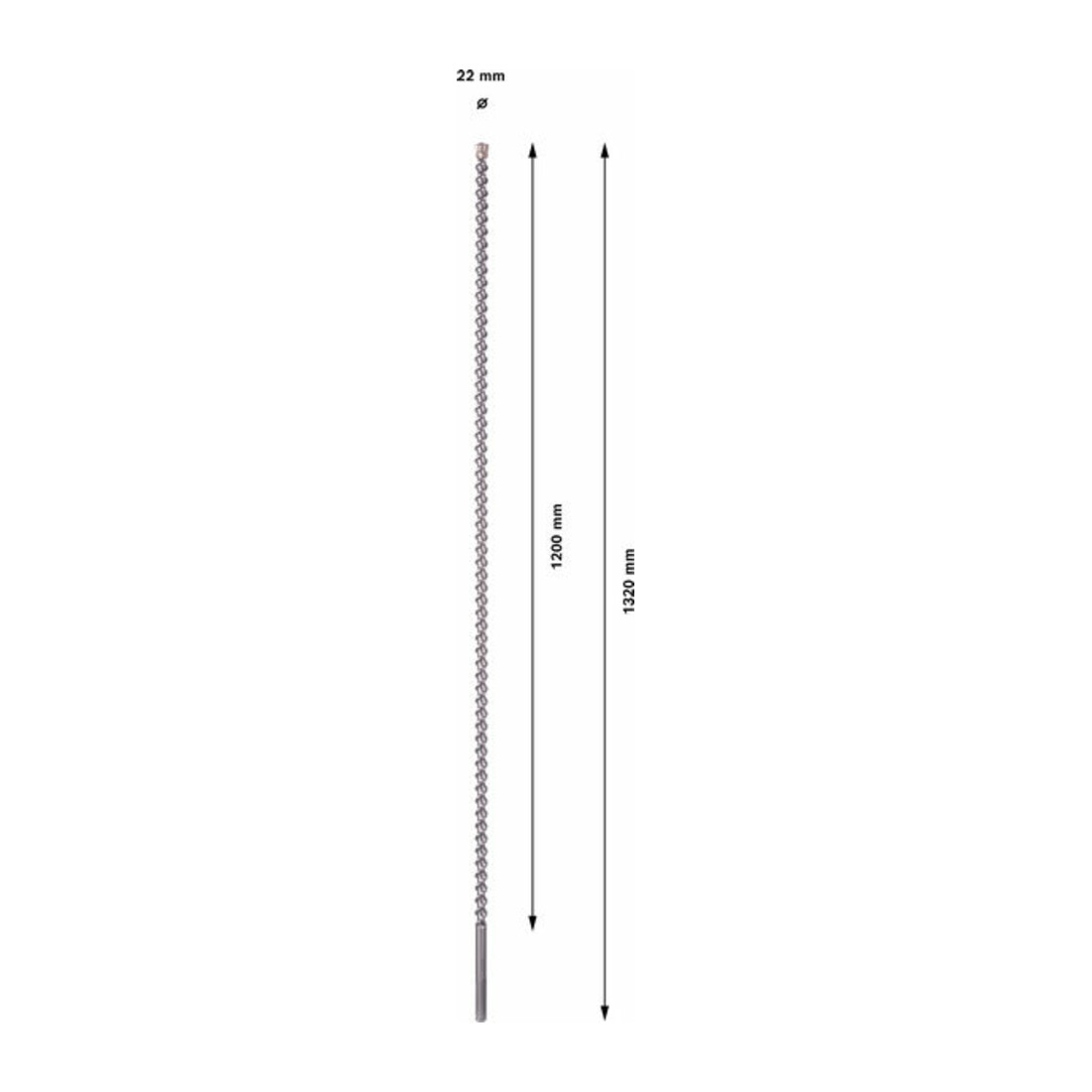 Bosch Hammerbohrer SDS max-7 22 x 1200 x 1320 mm