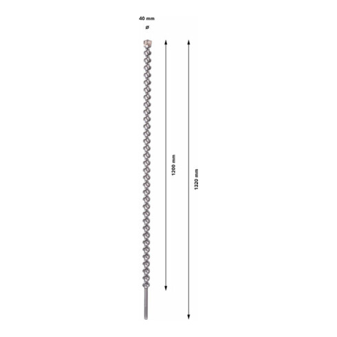 Bosch Hammerbohrer SDS max-7 40 x 1200 x 1320 mm