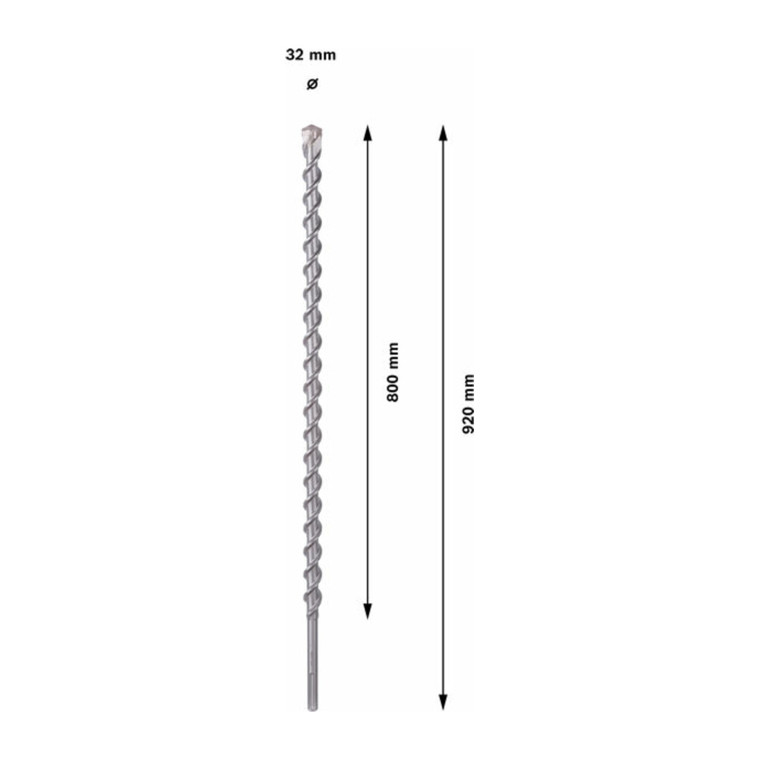 Bosch Hammerbohrer SDS max-9 Natural Stone 32 x 800 x 920 mm