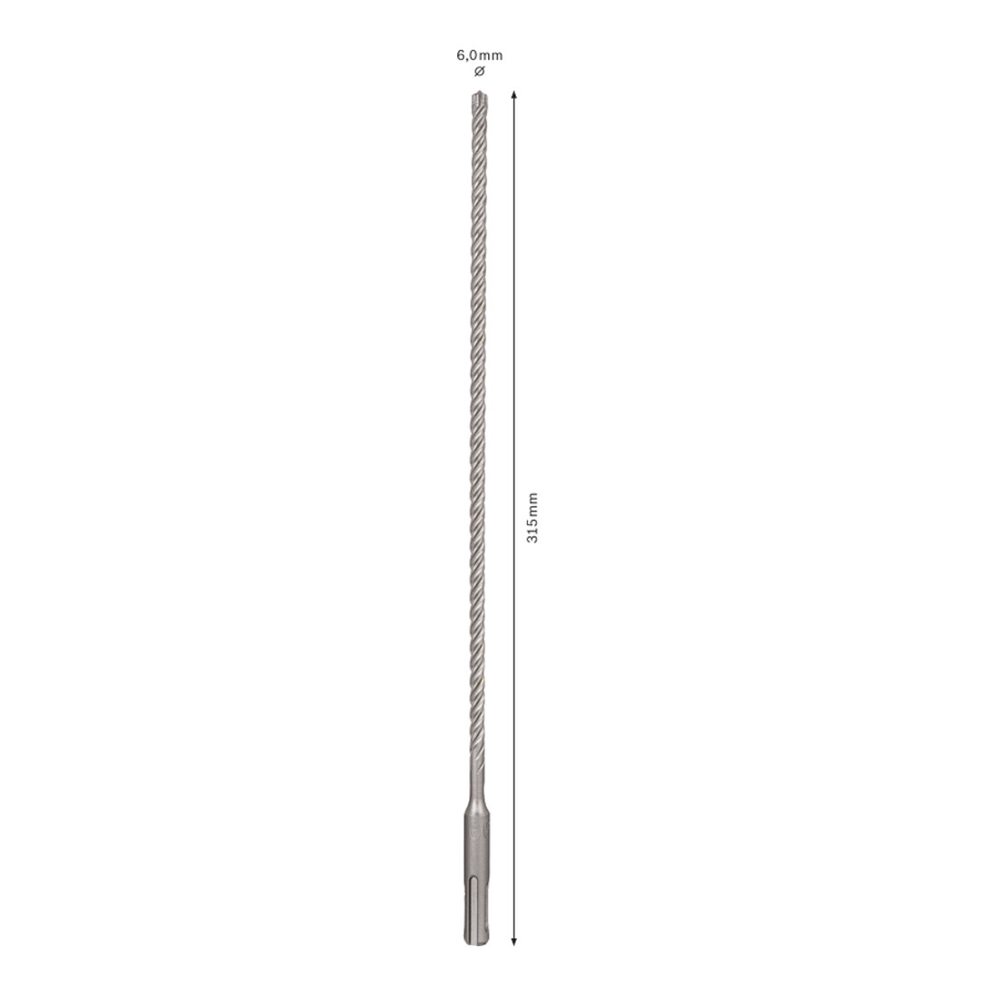 Bosch Hammerbohrer SDS plus-7X 6 x 250 x 315 mm