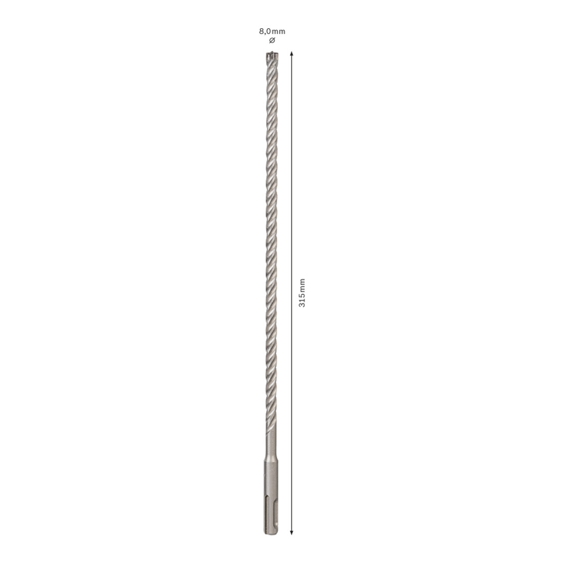 Bosch Hammerbohrer SDS plus-7X 8 x 250 x 315 mm