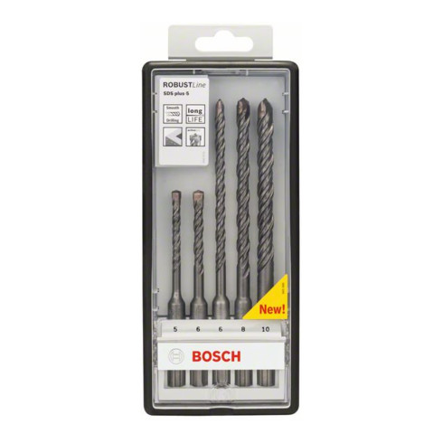 Bosch Hammerbohrer-Set SDS plus-5 Robust Line, 5-teilig, 5 - 10 mm
