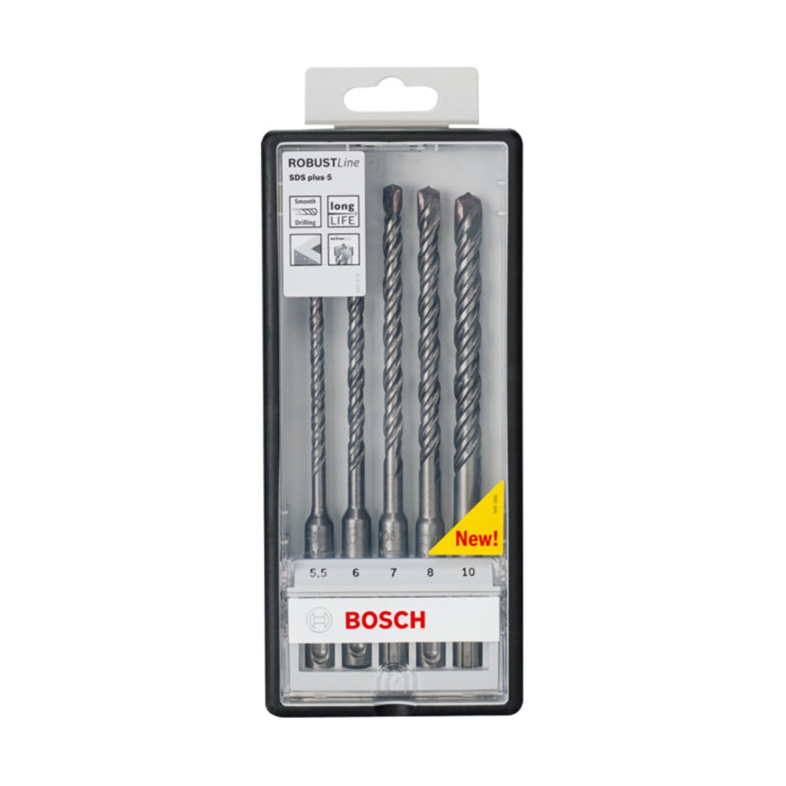 Bosch Hammerbohrer-Set SDS plus-5 Robust Line 5-teilig 5,5 - 10 mm