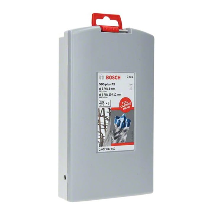 Bosch Hammerbohrer-Set SDS plus-7X, 7-teilig, 5 - 12 mm