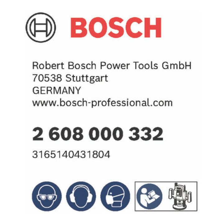 Bosch handleiding voor Bosch bovenfrees GKF 600 Professional