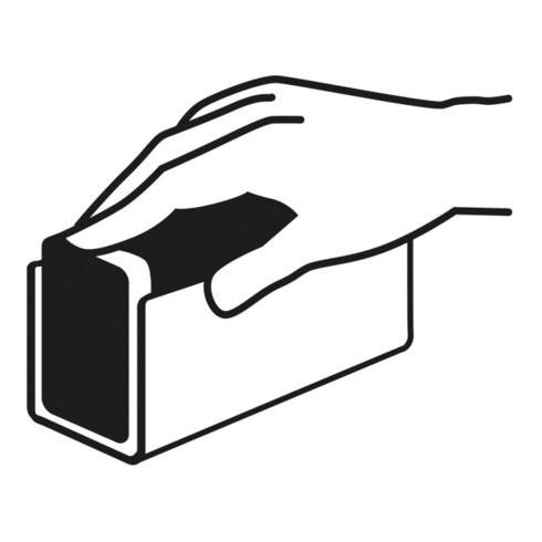 Bosch Handschleifklotz 70 x 130 mm Gummi