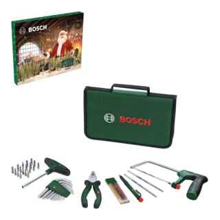Bosch Handwerkzeug Adventskalender (41-teilig) – ideal für Haus, Hobby und Werkstatt