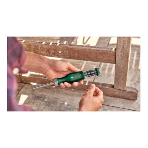 Bosch Handwerkzeuge Bit-Ratschenschraubendreher mit 12 Bits