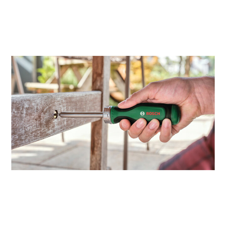 Bosch Handwerkzeuge Bit-Ratschenschraubendreher mit 12 Bits