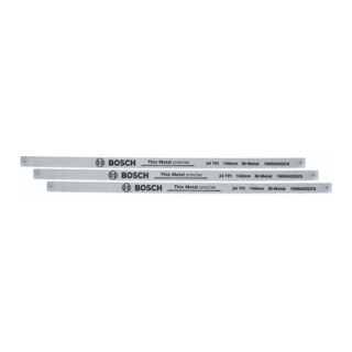 Bosch Handwerkzeuge Bügelsägeblätter 150 mm 24 TPI 3 Stück