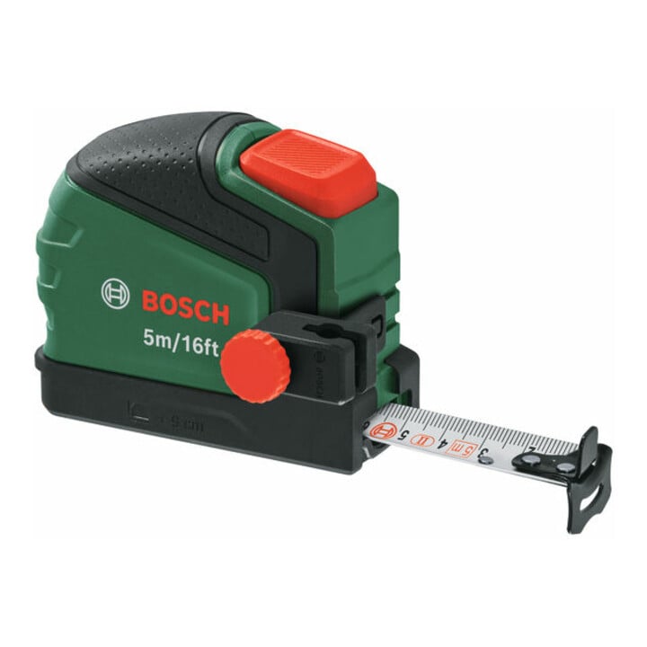 Bosch Handwerkzeuge Mètre ruban 5 m / 16 ft avec clip de fixation