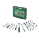 Bosch Handwerkzeuge Ratschen-Set 1/4" + 1/2" 60-teilig