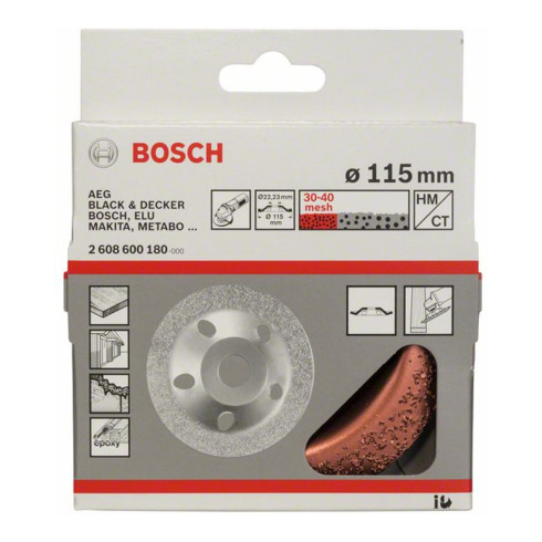 Bosch hardmetalen schijf, fijn, schuin