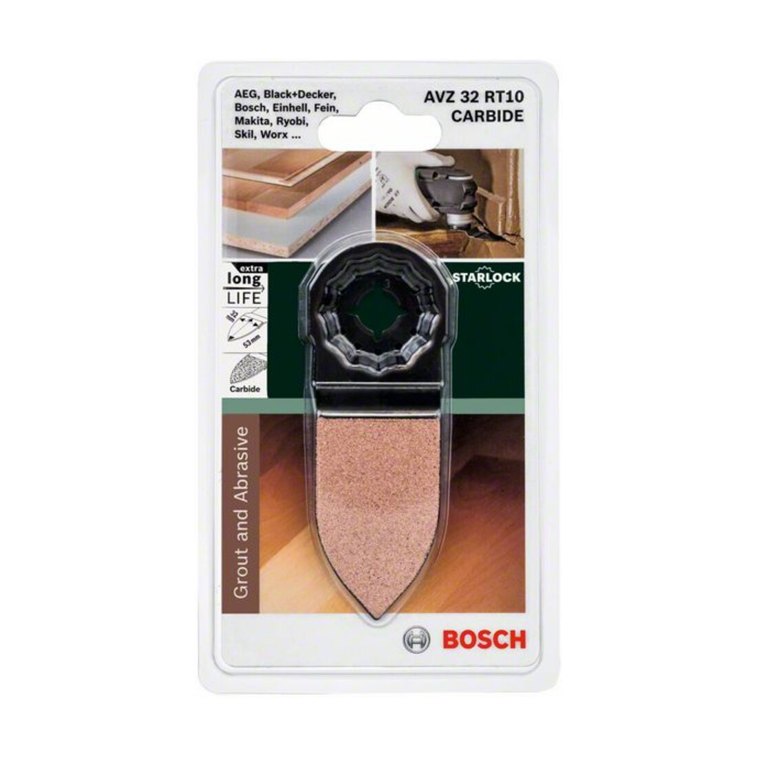 Bosch hardmetalen slijpvinger AVZ 32 RT10, 32 x 50 mm