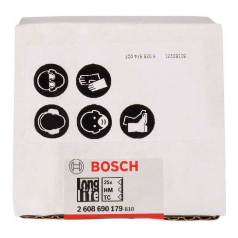 Bosch hardmetalen stockeerplaat 50 x 50 mm 5 x 5