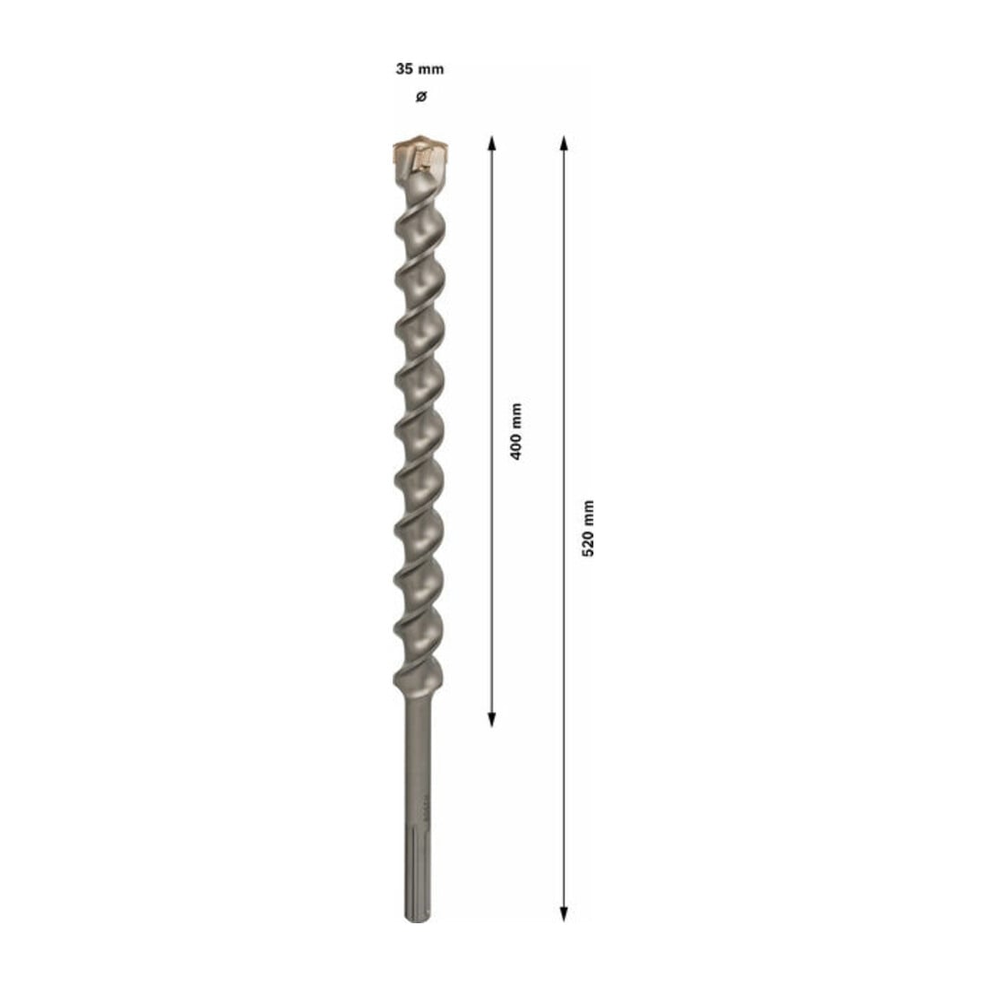 Bosch Hartmetall-Hammerbohrer SDS-max,⌀xganze Länge: 35X520mm