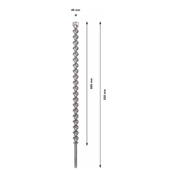 Bosch Hartmetall-Hammerbohrer SDS-max,⌀xganze Länge: 40X920mm