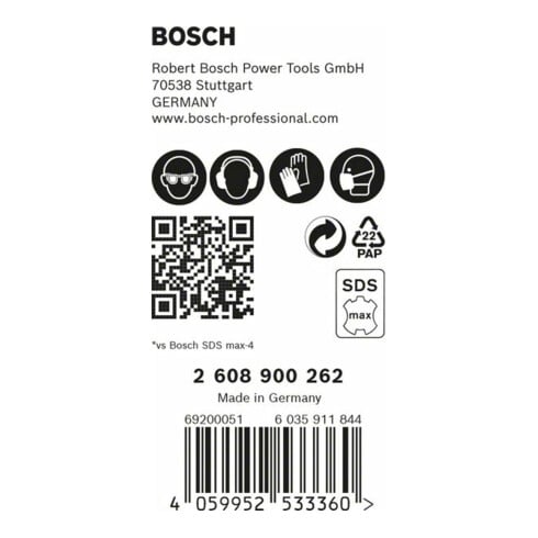 Bosch Hartmetall-Hammerbohrer SDS-max EXPERT„8X“ SDS-max,⌀xganze Länge: 16X540mm
