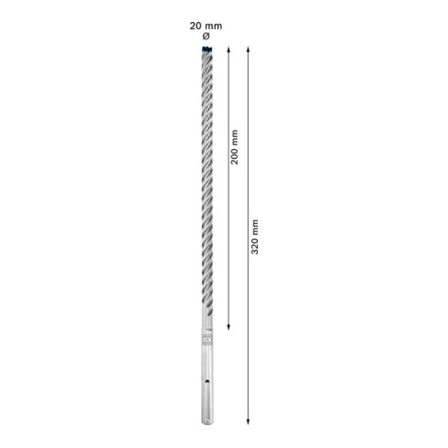 Bosch Hartmetall-Hammerbohrer SDS-max EXPERT„8X“ SDS-max,⌀xganze Länge: 18X540mm