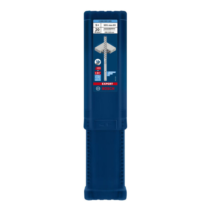 Bosch Hartmetall-Hammerbohrer SDS-max EXPERT„8X“ SDS-max,⌀xganze Länge: 20X320mm