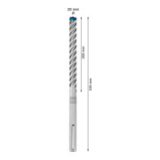 Bosch Hartmetall-Hammerbohrer SDS-max EXPERT„8X“ SDS-max,⌀xganze Länge: 20X320mm-5