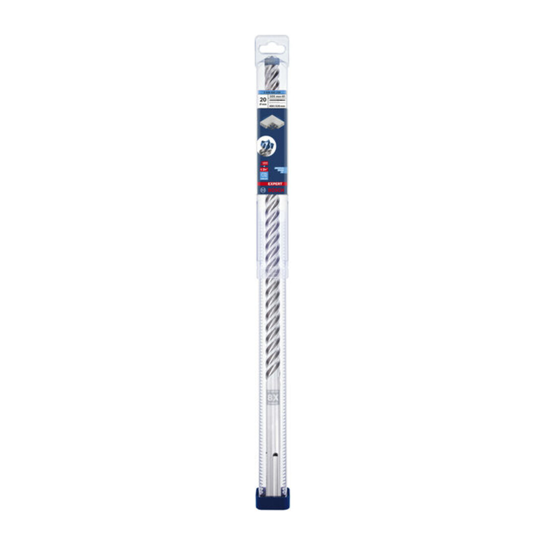 Bosch Hartmetall-Hammerbohrer SDS-max EXPERT„8X“ SDS-max,⌀xganze Länge: 20X520mm