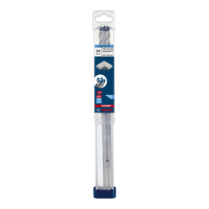 Bosch Hartmetall-Hammerbohrer SDS-max EXPERT„8X“ SDS-max,⌀xganze Länge: 24X320mm