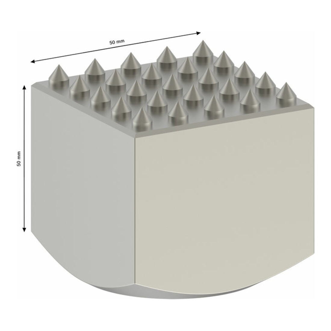 Bosch Hartmetallstockerplatte 50 x 50 mm 5 x 5