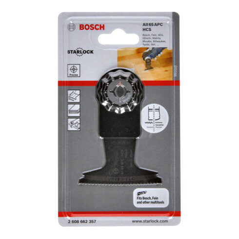 Bosch HCS invalcirkelzaagblad AII 65 APC hout, 40 x 65 mm