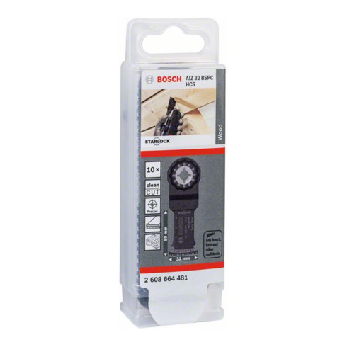 Bosch HCS invalcirkelzaagblad AIZ 32 BSPC Hard Wood, 50 x 32 mm