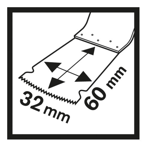 Bosch HCS invalcirkelzaagblad PAIZ 32 EPC hout, 60 x 32 mm, doe-het-zelf