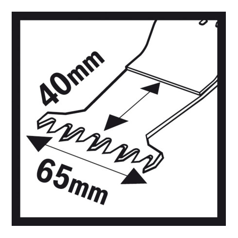 Bosch HCS invalzaagblad AII 65 BSPC Hard Wood, 40 x 65 mm