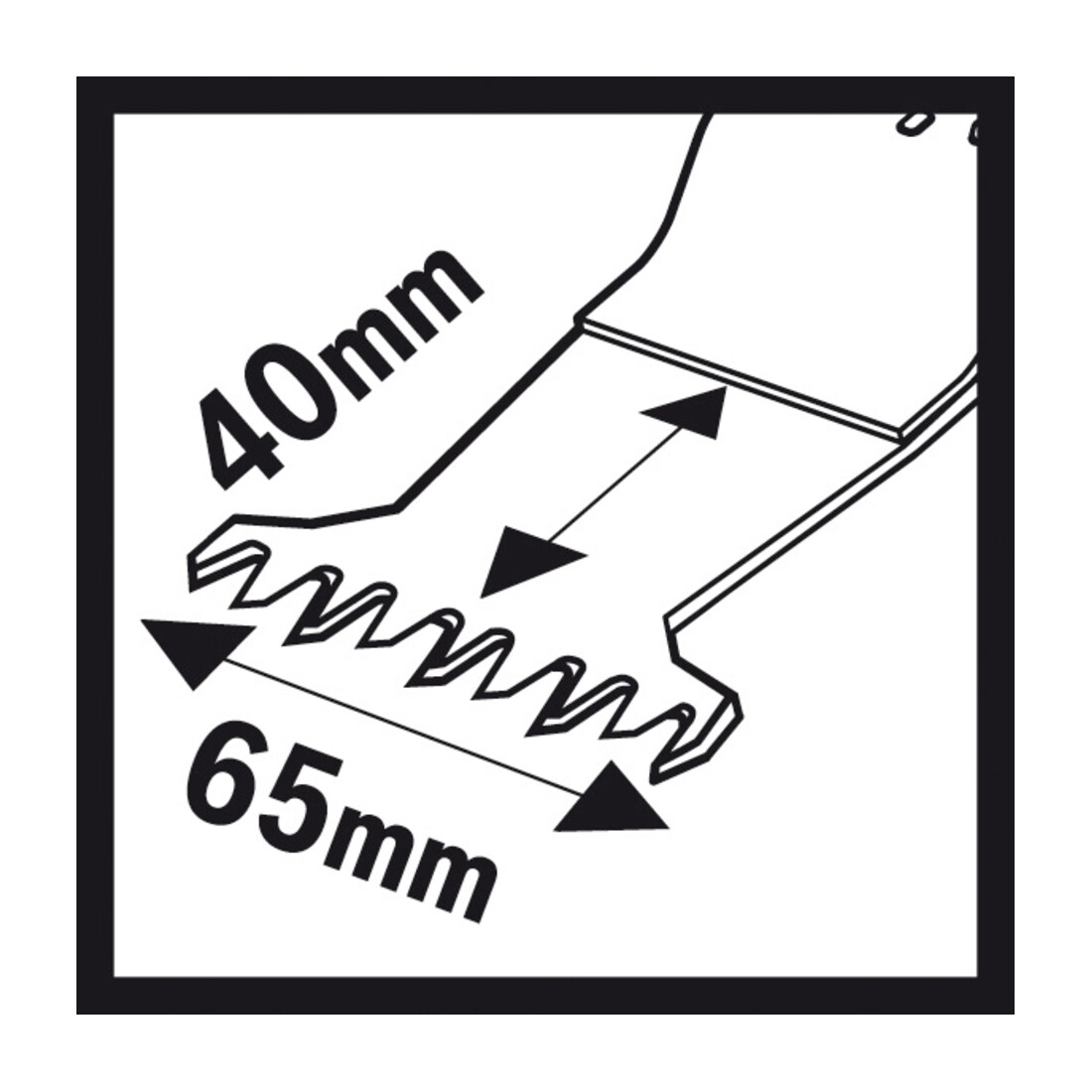 Bosch HCS invalzaagblad AII 65 BSPC Hard Wood, 40 x 65 mm