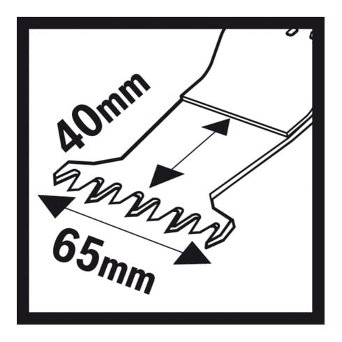 Bosch HCS invalzaagblad AII 65 BSPC Hard Wood, 40 x 65 mm