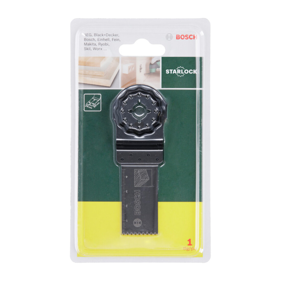Bosch HCS Starlock invalcirkelzaagblad, hout, 24 x 50 mm
