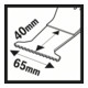 Bosch HCS Tauchsägeblatt AII 65 APC Wood, 40 x 65 mm 