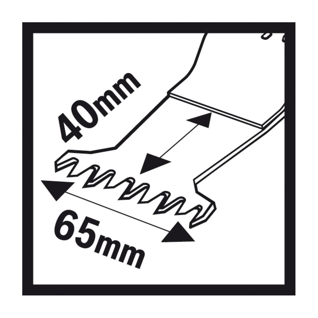 Bosch HCS Tauchsägeblatt AII 65 BSPC Hard Wood, 40 x 65 mm