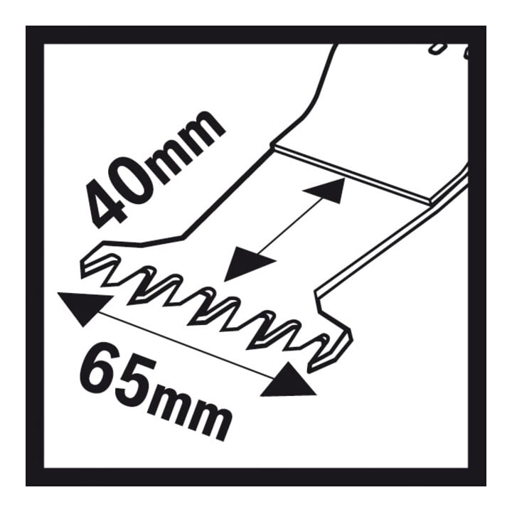 Bosch HCS Tauchsägeblatt AII 65 BSPC Hard Wood, 40 x 65 mm
