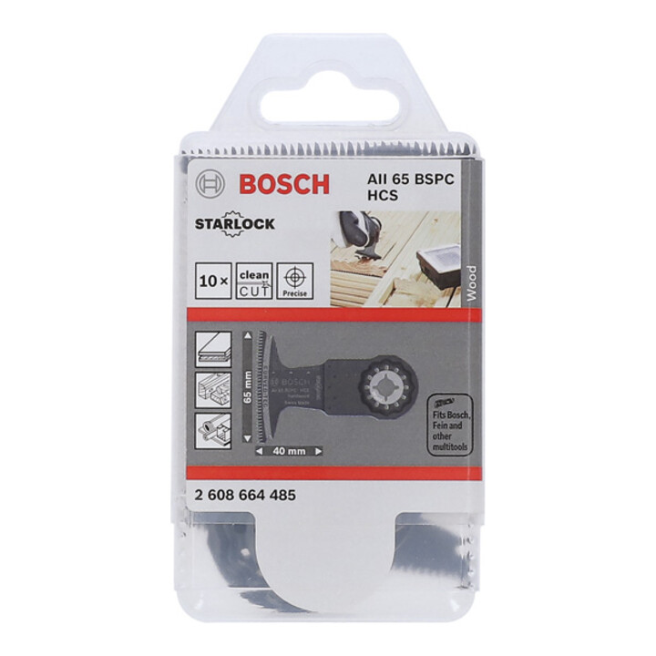 Bosch HCS Tauchsägeblatt AII 65 BSPC Hard Wood, 40 x 65 mm