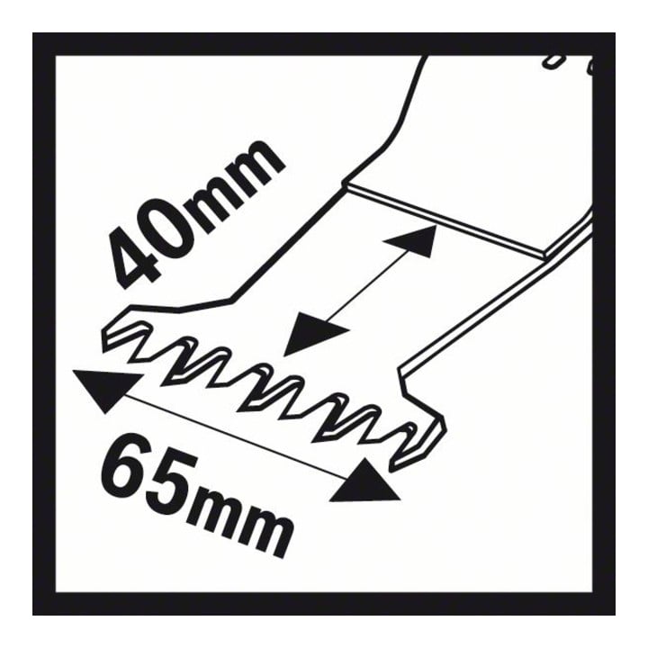 Bosch HCS Tauchsägeblatt AII 65 BSPC Hard Wood 40 x 65 mm