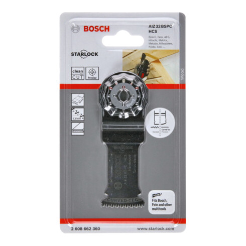 Bosch HCS Tauchsägeblatt AIZ 32 BSPC Hard Wood, 50 x 32 mm