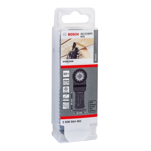 Bosch HCS Tauchsägeblatt AIZ 32 BSPC Hard Wood, 50 x 32 mm