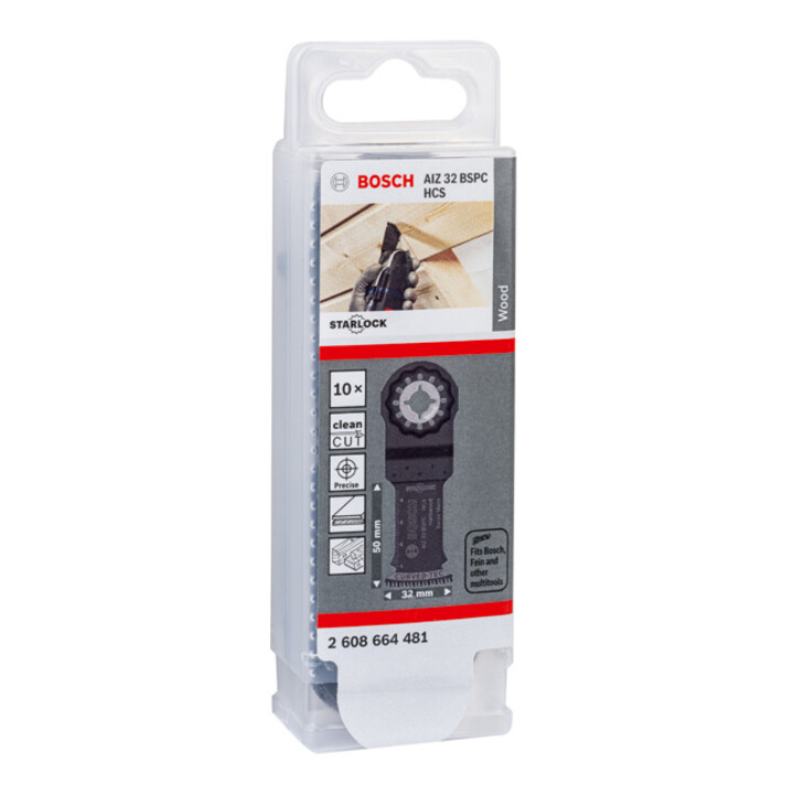 Bosch HCS Tauchsägeblatt AIZ 32 BSPC Hard Wood, 50 x 32 mm