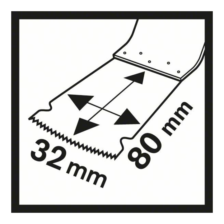 Bosch HCS Tauchsägeblatt MAIZ 32 EPC Wood, 80 x 32 mm